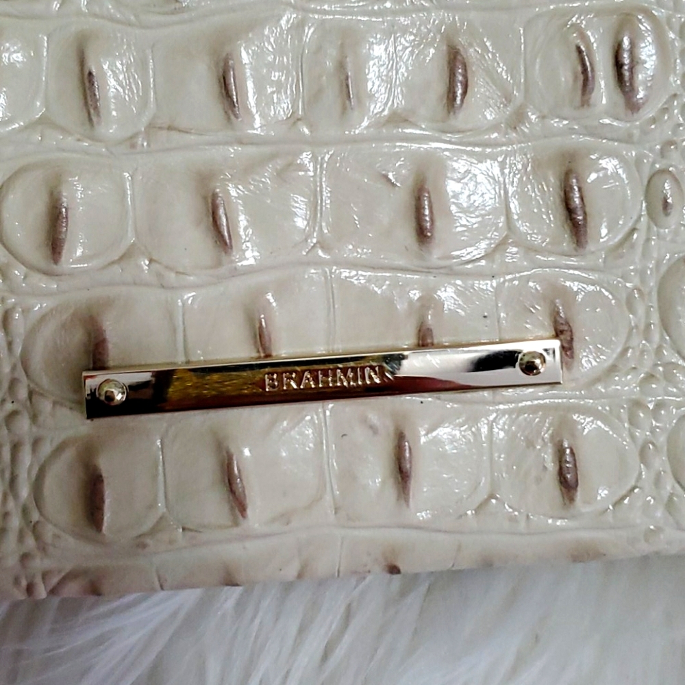 NWT Brahmin Perri Crossbody Bag Vanilla Melbourne - Picture 7 of 11